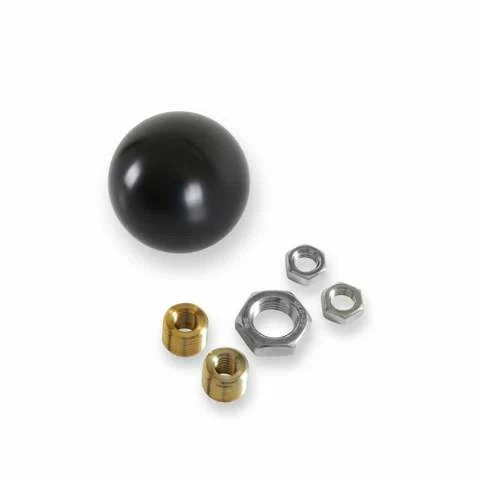 Fits Shifters W_M16X1.5 Billet Shift Knob-No Shift Pattern Gloss Black-163001HST